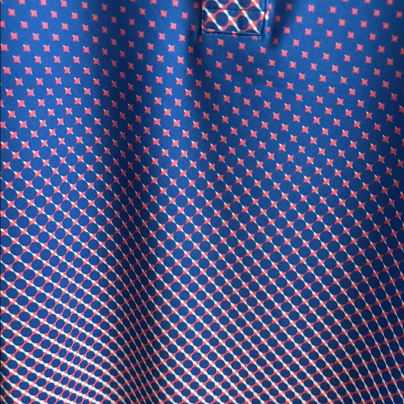 Sunday Swagger Men's Blue Gradient Polo Shirt - Picture 5 of 5